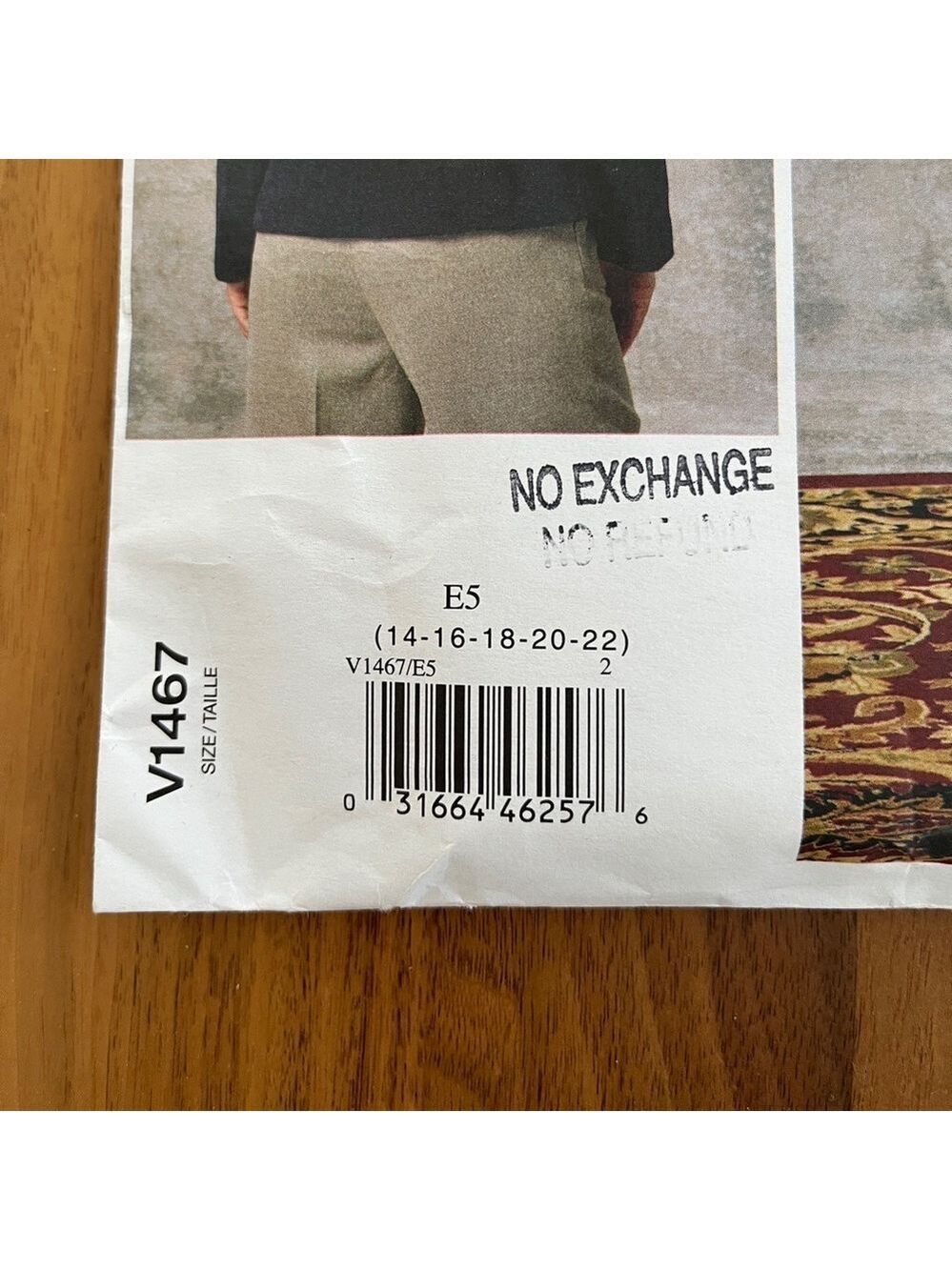 VOGUE Patterns American Designer Anne Klein V1467/E5 Advanced Jacket Pants Uncut - Picture 7 of 10